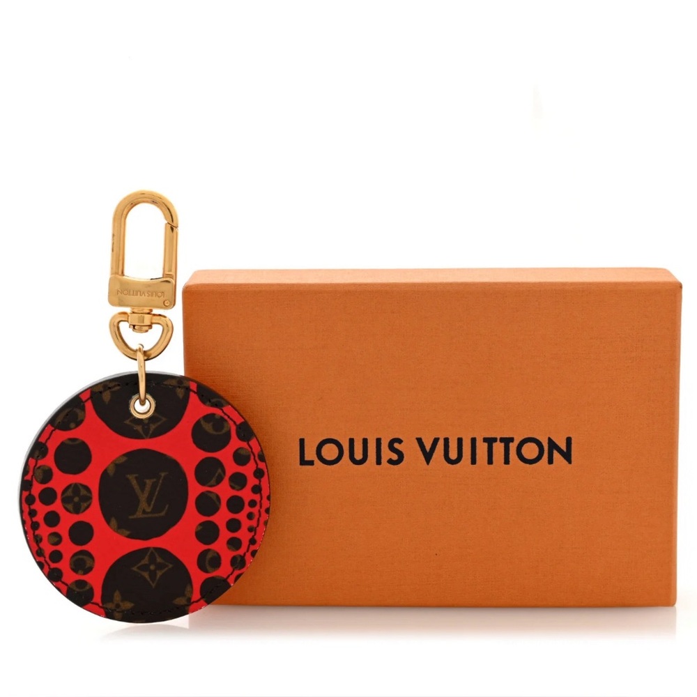 Louis Vuitton x Yayoi Kusama Red Infinity Dots Monogram Canvas Bag Charm